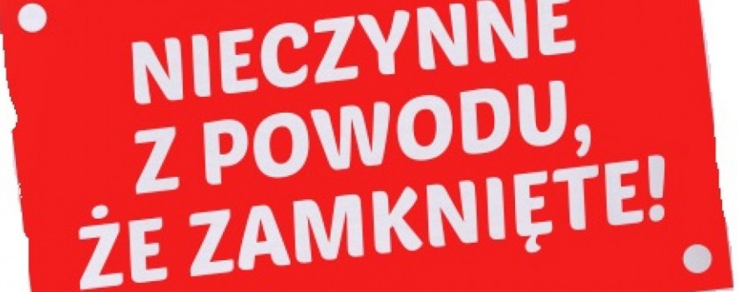 1 listopada Aquapark nieczynny