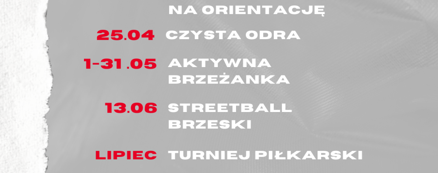 Kalendarium wydarzeń MOSiR-u w 2026 roku. Zapraszamy do udziału!
