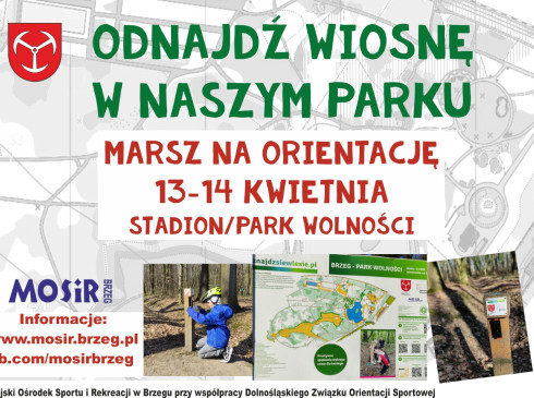 Czas na IV Marsz na orientację. Odnajdź wiosnę w naszym parku